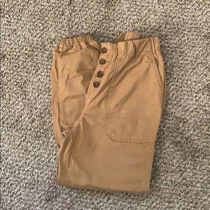 Free people tan cargo-like pants